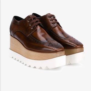 Stella McCartney Brown Elyse Platform Brogue 38.5